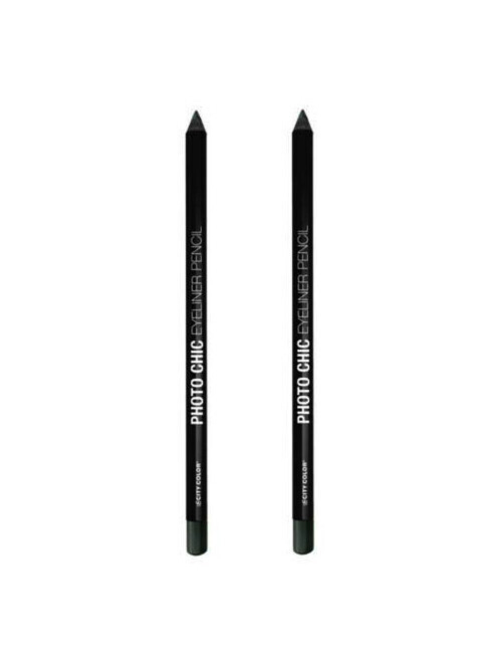2-Pack NEW City Color Photo Chic Eyeliner Pencil Eye Liner Hunter Green (Sealed)
